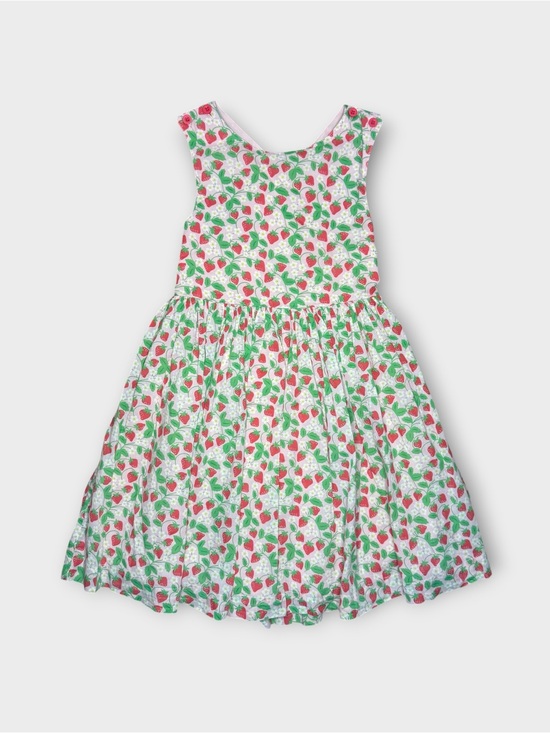 Mini Boden Other - Mini Boden Strawberry Vine Floral Pattern Pink Dress